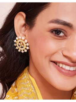 Fabindia - Silver Stud Earrings White