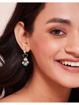 Fabindia - Silver Dangler Earrings Black