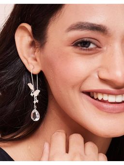 Fabindia - Silver Dangler Earrings White