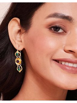Fabindia - Silver Dangler Earrings Multi-Color