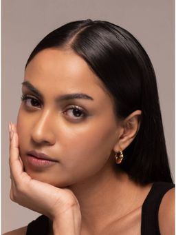 AURA STUDIO - 18K Gold Plated Swirl Hoops