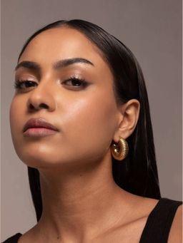 AURA STUDIO - 18K Gold Plated Chubby Hoops