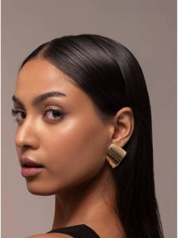 AURA STUDIO - 18K Gold Plated Folded Earrings