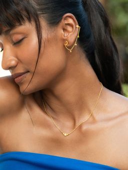 Shaya by CaratLane - Reach for The Stars Earrings In Gold Plated 925 Silver (Pack of 2)