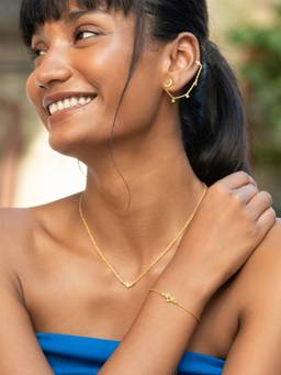 Shaya by CaratLane - 925 Silver Shaya by CaratLane Sky Full Of Stars Bracelet In Gold Plated