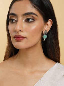 Teejh - Whispering Sea Blue Silver Earrings