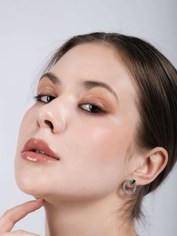 Velvet Imperial - Baguette Cut Emerald Sapphire Earrings - 925 Sterling Silver