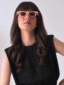 Haute Sauce - Women Pink Lens Cat Eye Sunglasses