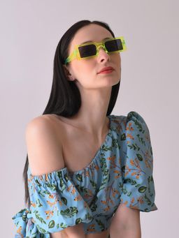 Haute Sauce - Women Black Lens Square Sunglasses