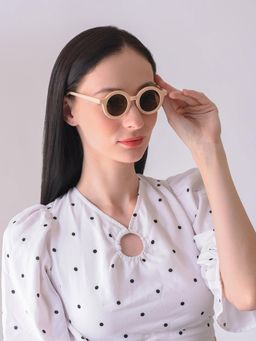 Haute Sauce - Women Brown Lens Oval Sunglasses