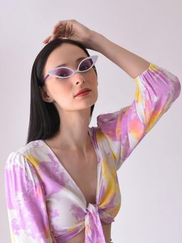Haute Sauce - Women Purple Lens Cat Eye Sunglasses