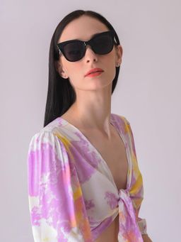 Haute Sauce - Women Grey Lens Cat Eye Sunglasses