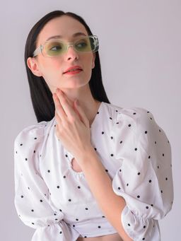 Haute Sauce - Women Green Lens Cat Eye Sunglasses