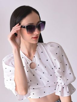 Haute Sauce - Women Purple Lens Cat Eye Sunglasses