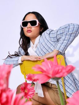 Haute Sauce - Women Black Lens Oversized Sunglasses