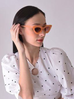 Haute Sauce - Women Brown Lens Cat Eye Sunglasses