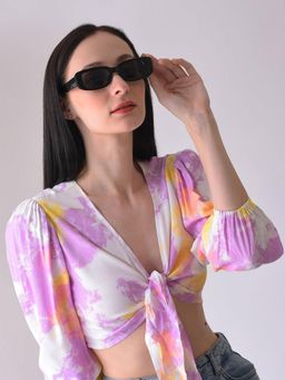 Haute Sauce - Women Black Lens Oversized Sunglasses
