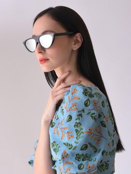 Haute Sauce - Women Grey Lens Cat Eye Sunglasses