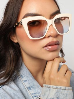 Haute Sauce - Women Clear Lens Cat Eye Sunglasses