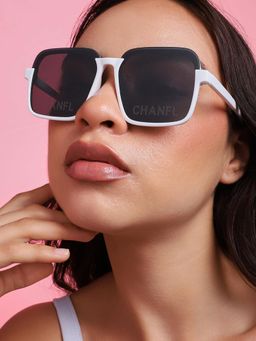 Haute Sauce - Women Black Lens Oversized Sunglasses