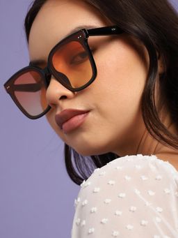 Haute Sauce - Women Brown Lens Oversized Sunglasses