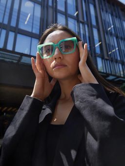 Haute Sauce - Women Tinted Black Lens Oversized Sunglasses