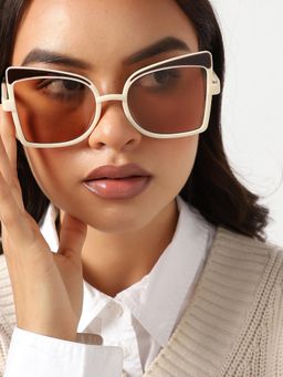 Haute Sauce - Women Brown Lens Butterfly Sunglasses