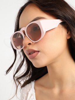 Haute Sauce - Women Brown Lens Rectangle Sunglasses