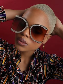 Haute Sauce - Women Hotlap Brown Lens Oversized Sunglasses