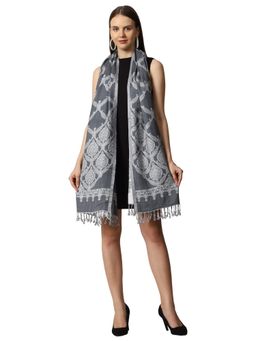 SWI STYLISH - Womens Kashmiri Wool Stole -Grey