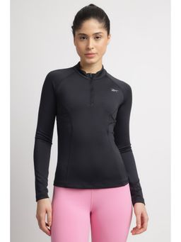 Reebok - Women Black Full Sleeves Sweatshirt