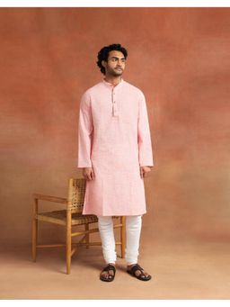 Fabindia - Pink Cotton Long Kurta