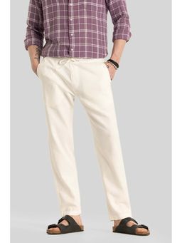 Snitch - Martino Off White Plain Relaxed Fit Trousers