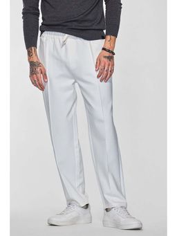 Snitch - White Stretch Korean Trousers