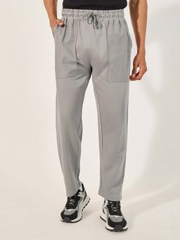 Styli - Grey Men Relaxed Fit Open Hem Track Pant