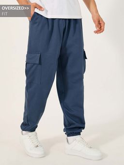 Styli - Blue Men Cargo Joggers