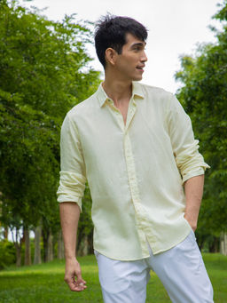 Rare Rabbit - Napless Yellow Shirt