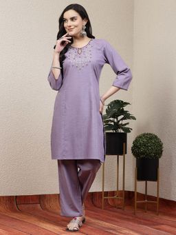 Nayam by lakshita - Lavender Nayam Kurta with Palazzo