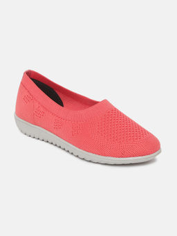Marc Loire - Women Red Woven Casual Slip-on Ballerinas