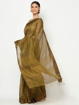 Fabindia - Cotton Silk Maheshwari Printed Sari