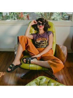 Toucantoes - Women Black Soft Cushion Sliders