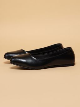 ERIDANI - Women Sonenne Black Classic Pointed Toe Ballerinas