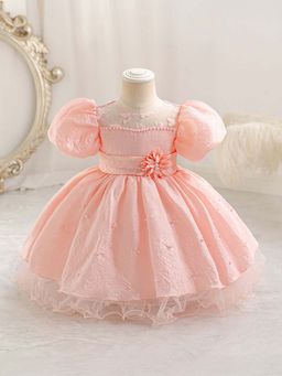 Hopscotch - Floral and Beads Embellished Party Dress