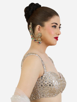 Zaveri Pearls - Women Multi-Colour Alloy Earrings