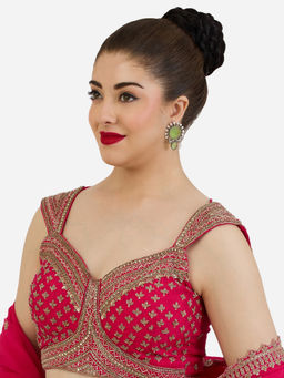 Zaveri Pearls - Women Green Alloy Earrings