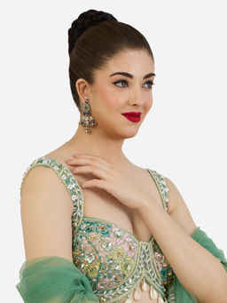 Zaveri Pearls - Women Blue Alloy Earrings