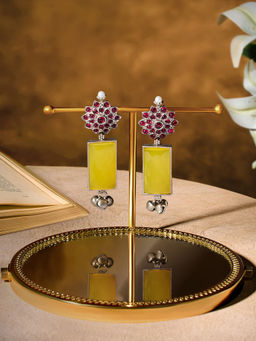 Zaveri Pearls - Women Multi-Colour Alloy Earrings