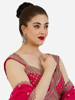 Zaveri Pearls - Women Pink Alloy Earrings