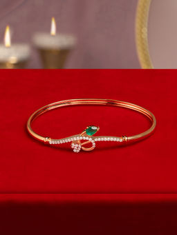 Zaveri Pearls - Women Green Brass Bracelet
