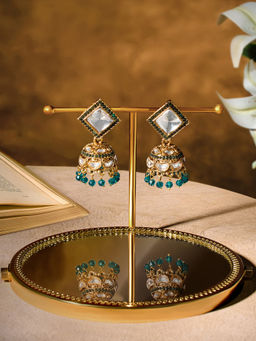 Zaveri Pearls - Women Green Alloy Earrings